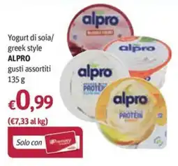 Futura Supermercati Yogurt di soia greek style ALPRO offerta
