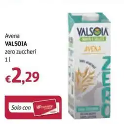 Futura Supermercati Avena VALSOIA zero zuccheri offerta