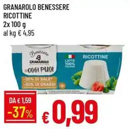 Galassia Granarolo benessere ricottine offerta
