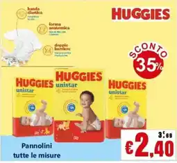 Euroshop Pannolini Huggies unistar offerta