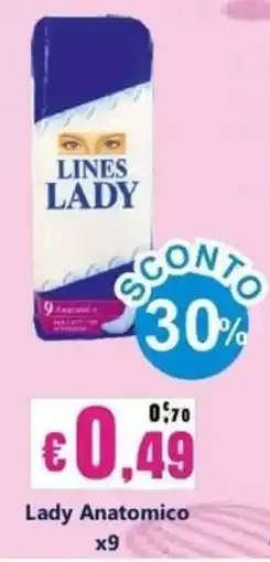 Euroshop Lines Lady Lady Anatomico offerta