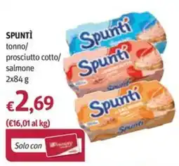 Futura Supermercati Spunti tonno/prosciutto cotto/salmone offerta