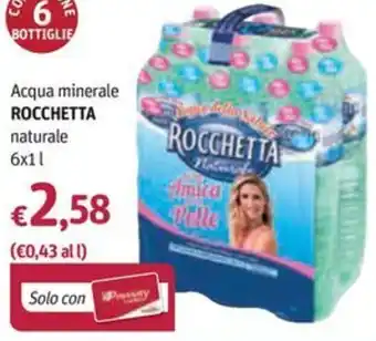 Acqua minerale Rocchetta naturale