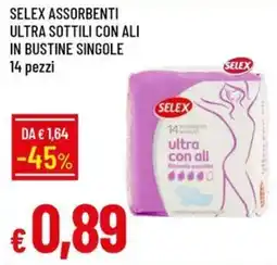 Galassia Selex assorbenti ultra sottili con ali offerta