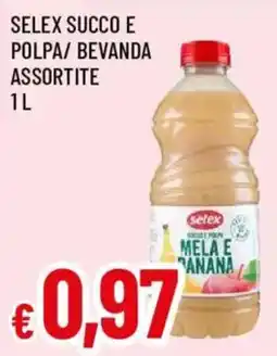Galassia superstore Setex succo e polpa mela e banana offerta