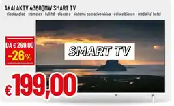 Galassia superstore Akai smart tv offerta