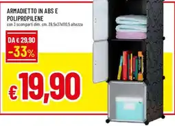Galassia superstore Armadietto in ABS e polipropilene offerta