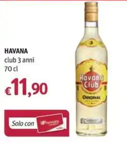 Futura Supermercati Havana Club 3 anni offerta