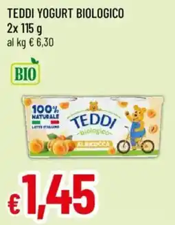 Galassia superstore Teddi yogurt biologico albicocca offerta