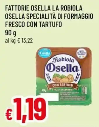 Robiola Osella con tartufo