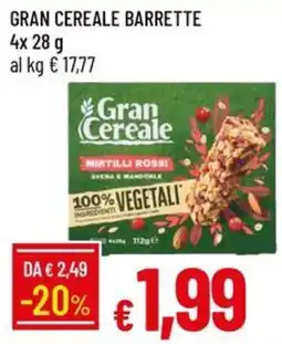 Galassia Gran Cereale barrette mirtilli rossi offerta