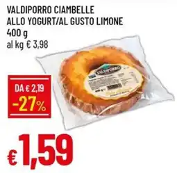 Galassia Valdiporro ciambelle allo yogurt/al gusto limone offerta