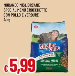 Galassia superstore Miglior cane Special Menù Crocchette con pollo e verdure offerta