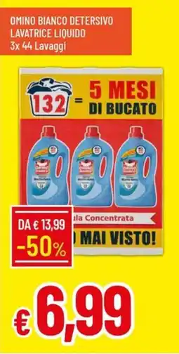 Galassia Omino bianco detersivo lavatrice liquido offerta