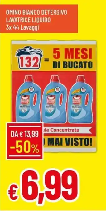 Galassia Omino bianco detersivo lavatrice liquido offerta