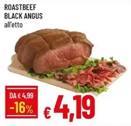 Galassia Roastbeef Black Angus all'etto offerta