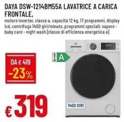 Galassia Daya lavatrice a carica frontale offerta