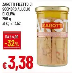 Galassia Zarotti filetto di sgombro all'olio di oliva offerta