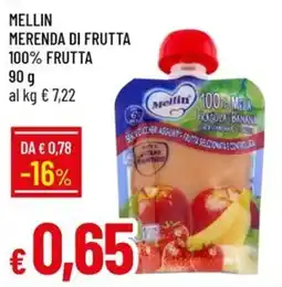 Galassia Mellin merenda di frutta offerta