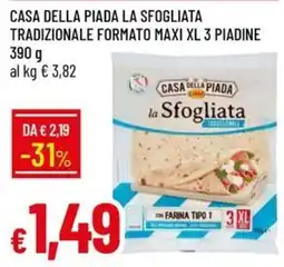 Galassia Casa della Piada la Sfogliata Tradizionale offerta