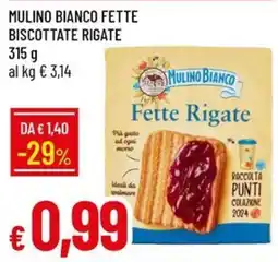 Galassia Mulino Bianco Fette Rigate offerta