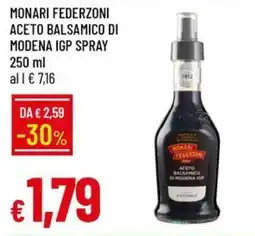 Galassia Monari Federzoni Aceto Balsamico di Modena IGP Spray offerta