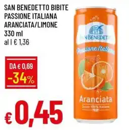 Galassia San Benedetto Aranciata offerta
