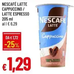Galassia Nescafe Latte Cappuccino offerta