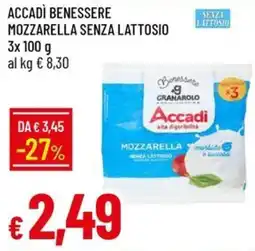Galassia Accadi mozzarella senza lattosio offerta