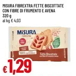 Galassia Misura Fibrextra Fette Biscottate offerta