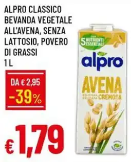 Galassia Alpro classico bevanda vegetale all'avena senza lattosio povero di grassi offerta