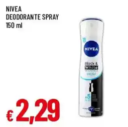 Galassia superstore Nivea deodorante spray black & white invisibile fresh offerta