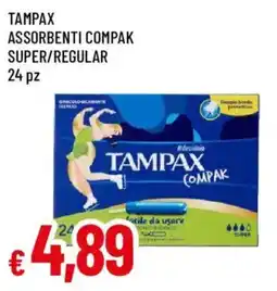 Galassia superstore Tampax assorbenti compak super/regular offerta