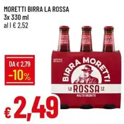 Galassia Birra Moretti La Rossa offerta