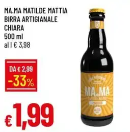 Galassia Ma.ma Matilde Mattia birra artigianale chiara offerta