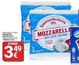Supermercati Gulliver Mozzarelle tris caseificio valcolatte offerta