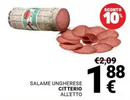 Supermercati Gulliver Salame ungherese Citterio offerta