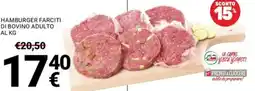 Supermercati Gulliver Hamburger farciti di bovino adulto offerta
