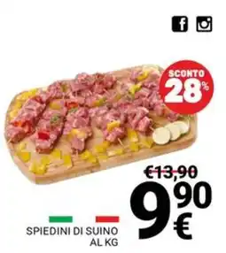 Supermercati Gulliver Spiedini di suino offerta