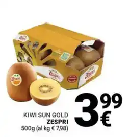Supermercati Gulliver Kiwi Sun Gold Zespri offerta