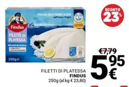 Supermercati Gulliver Filetti di platessa Findus offerta