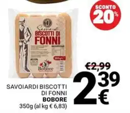 Supermercati Gulliver Savoiardi biscotti di Fonni Bobore offerta