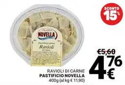 Supermercati Gulliver Ravioli di carne Pastificio Novella offerta
