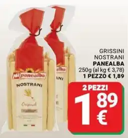 Supermercati Gulliver Grissini nostrani panealba offerta