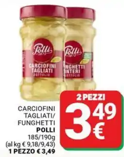 Supermercati Gulliver Carciofini tagliati/fungetti polli offerta