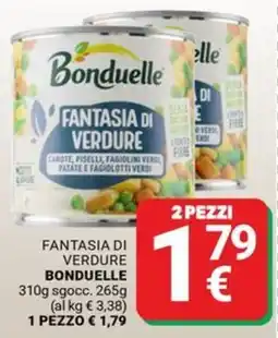 Supermercati Gulliver Fantasia di verdure Bonduelle offerta