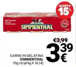 Supermercati Gulliver Carne in gelatina Simmenthal offerta