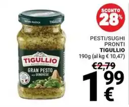Supermercati Gulliver Gran pesto alla genovese Tigullio offerta