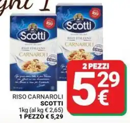 Supermercati Gulliver Riso Carnaroli Scotti offerta