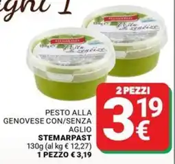 Supermercati Gulliver Pesto alla genovese senza aglio Stemarpast offerta